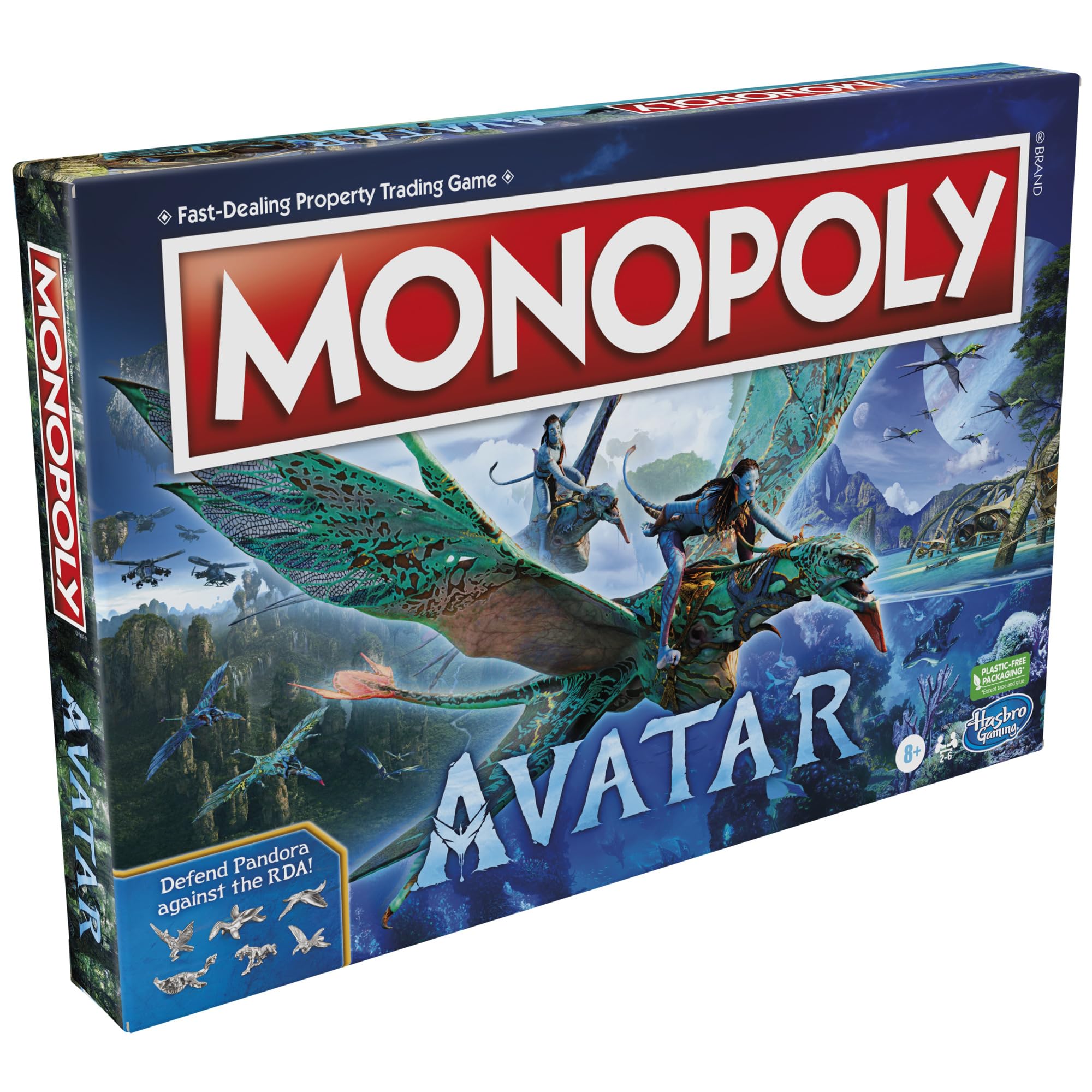 Monopoly: Avatar Edition Jeu de société pour enfants de 8 ans et plus, jeux familiaux pour 2 à 6 joueurs, jeux pour enfants, cadeaux d'avatar