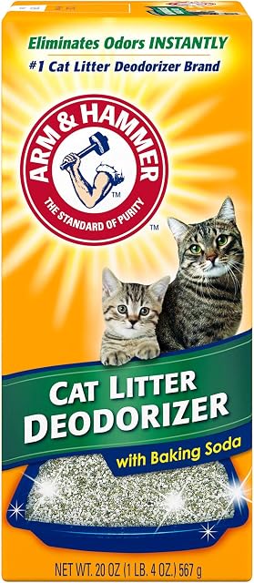 Arm & Hammer 033200150206 Cat Litter Deodorizer with Baking Soda, 20 oz