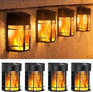btfarm 【4 Pack】 Solar Flame Lights Outdoo...,