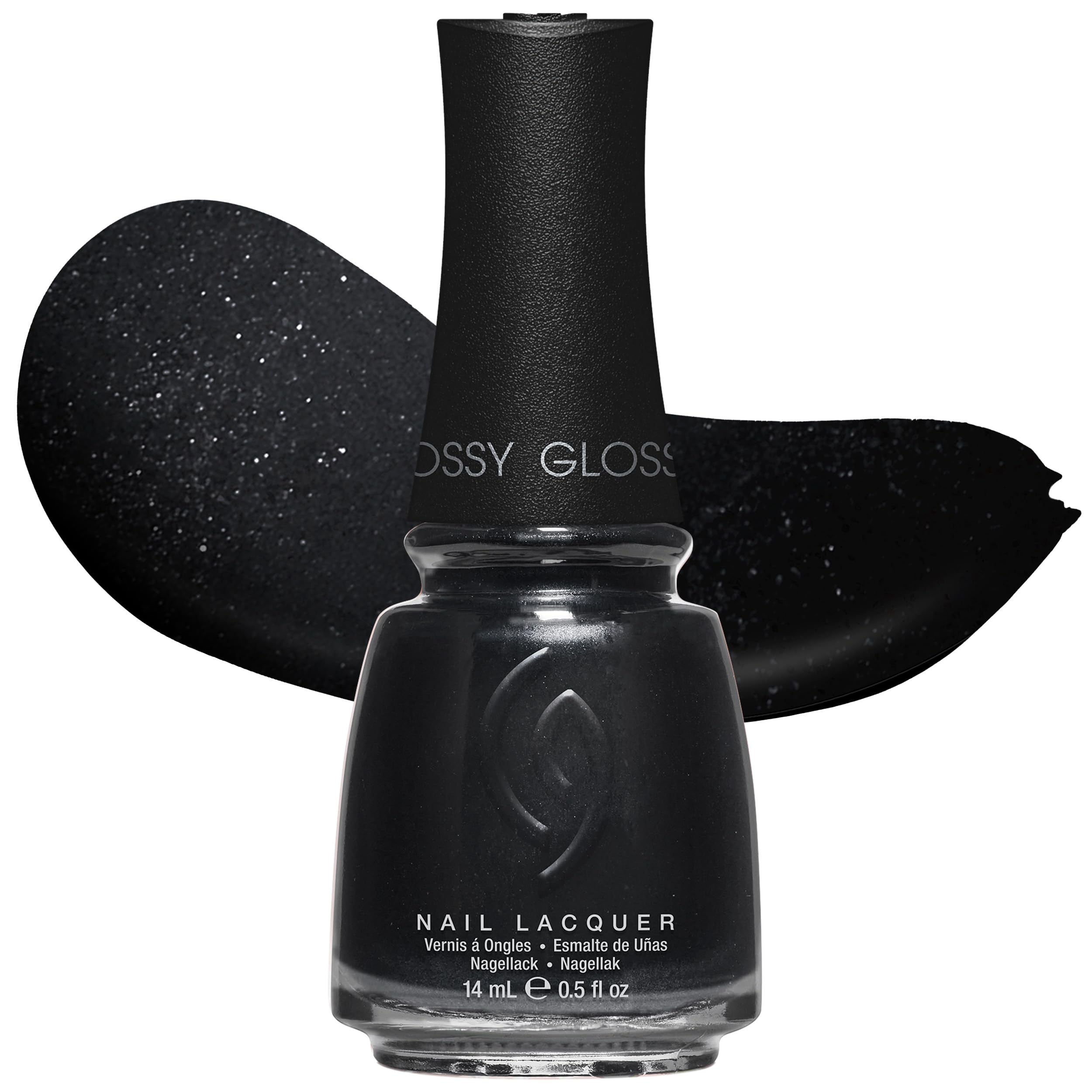 CG Nail Polish Black Diamond Nail Lacquer for Salon-Quality DIY Manicure, Chip-Resistant, High Shine Finish, 0.5 fl oz