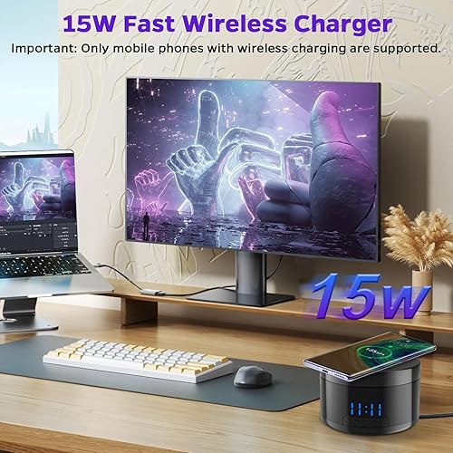 Miniatura 3 de Cámara de seguridad activada por movimiento con carga inalámbrica, cámaras domo con detección de movimiento, visión nocturna, almacenamiento local y