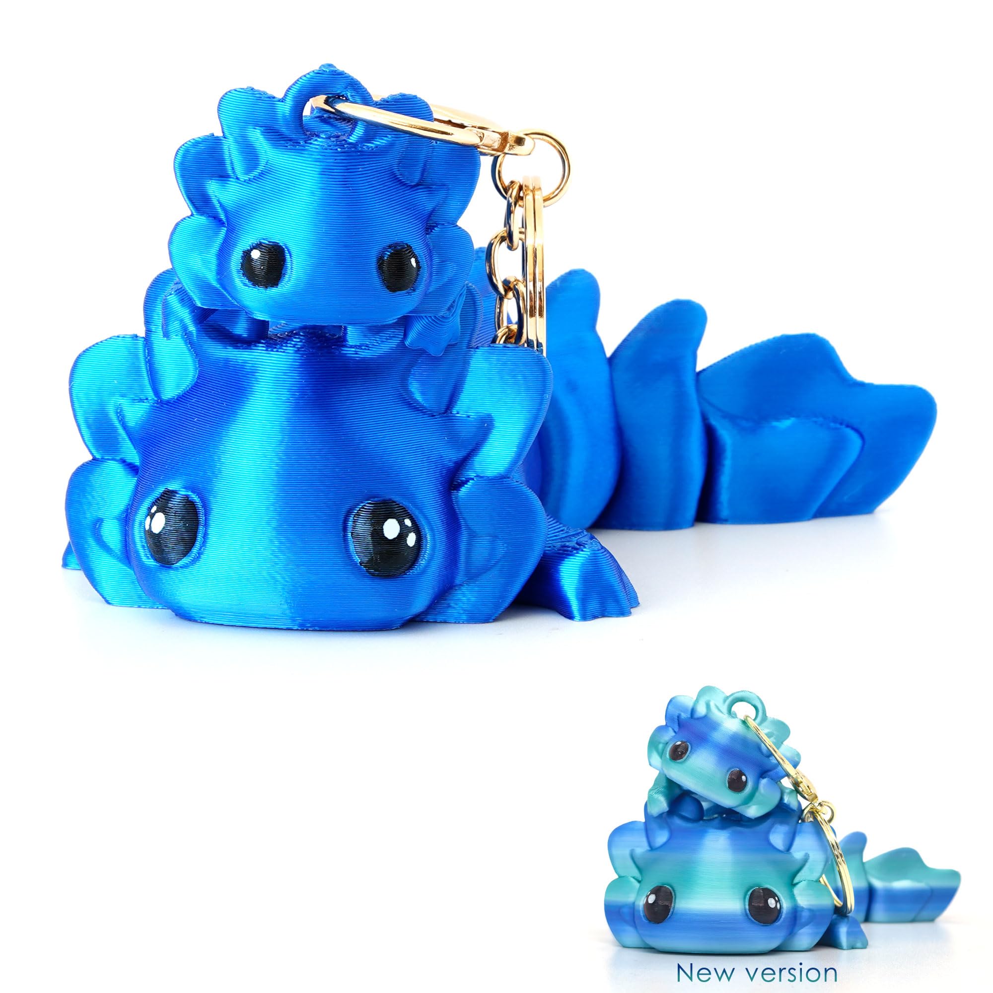Amazon.com: HiesDeosn 2 Pcs Cute Axolotl Tadpole Fidget, 3d