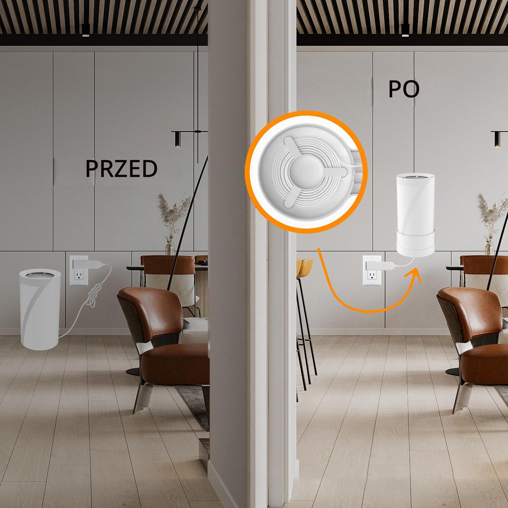Stojak kompatybilny z TP Link Deco BE85/BE95 Mesh WiFi 7 System-Simple and Sturdy Wall Mount Stand Bracket TP Link Deco BE85/BE95 Bracket with Cable Management (biały, 3 sztuki)