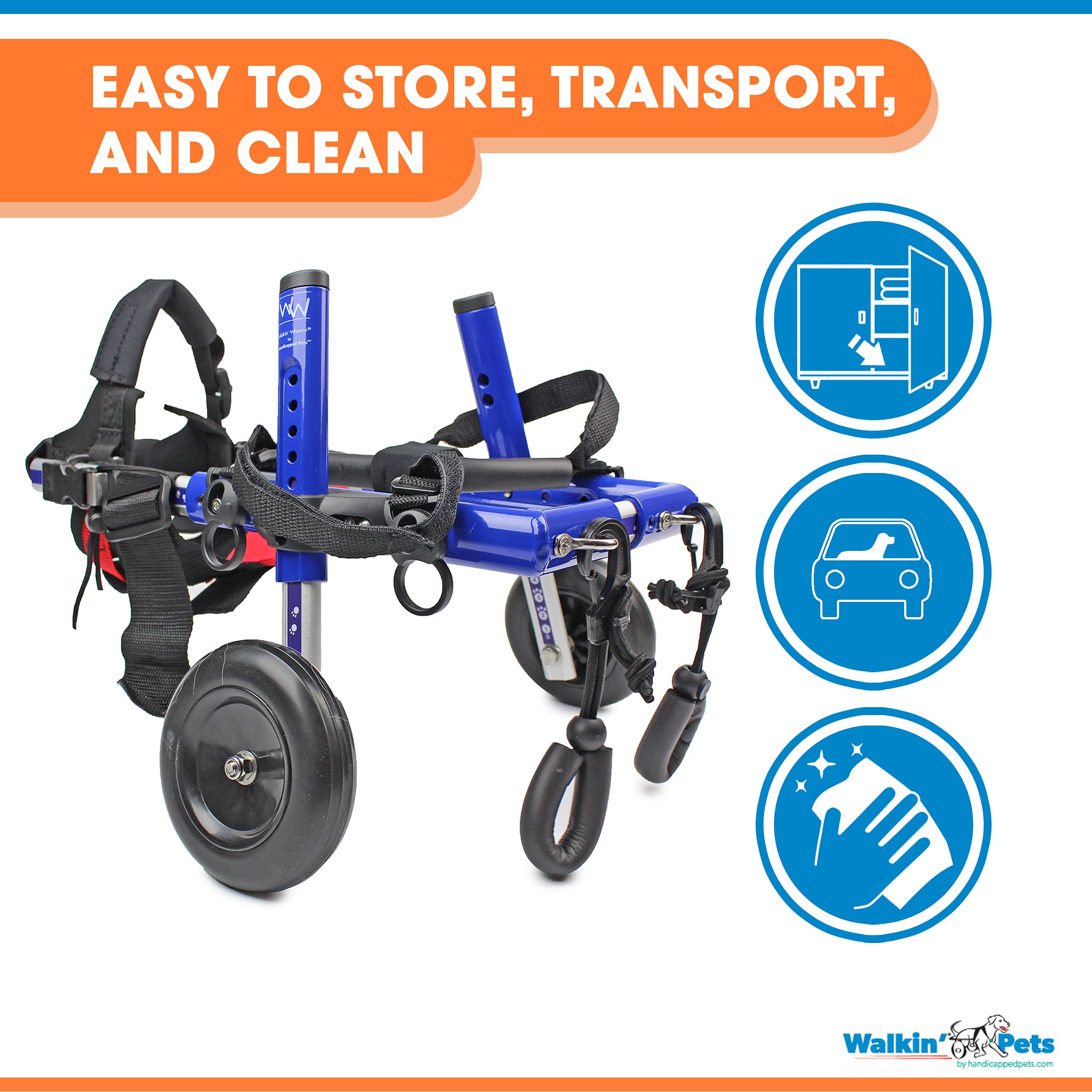 Walkin' Wheels Lightweight for Small Dogs 1125 Pounds Veterinarian