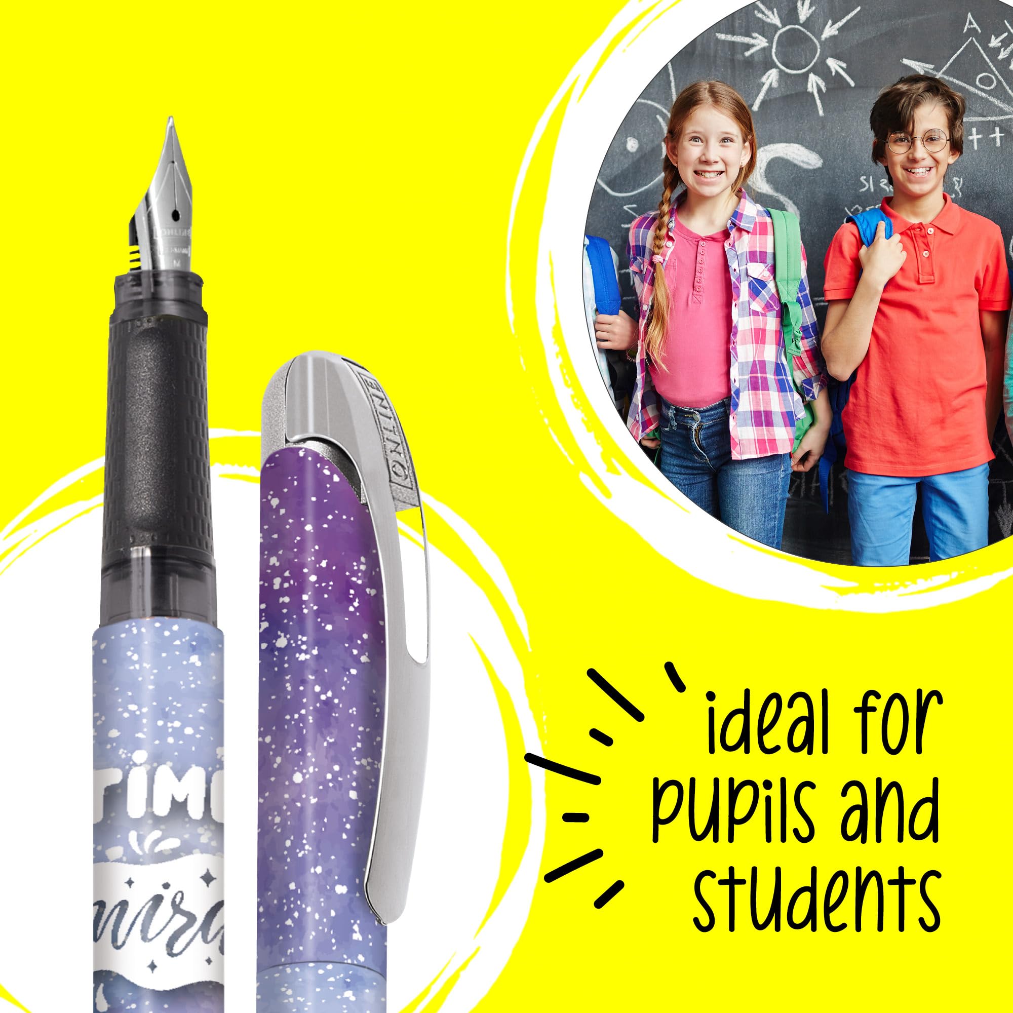 Online Fountain Pen College Miracles, Ink Fountain Pen for Right-handers, Ergonomic Grip, Iridium Nib Medium - Image 4