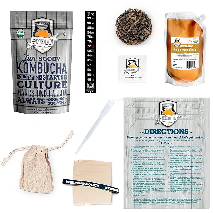 1 Gallon Jun Kombucha Starter Kit