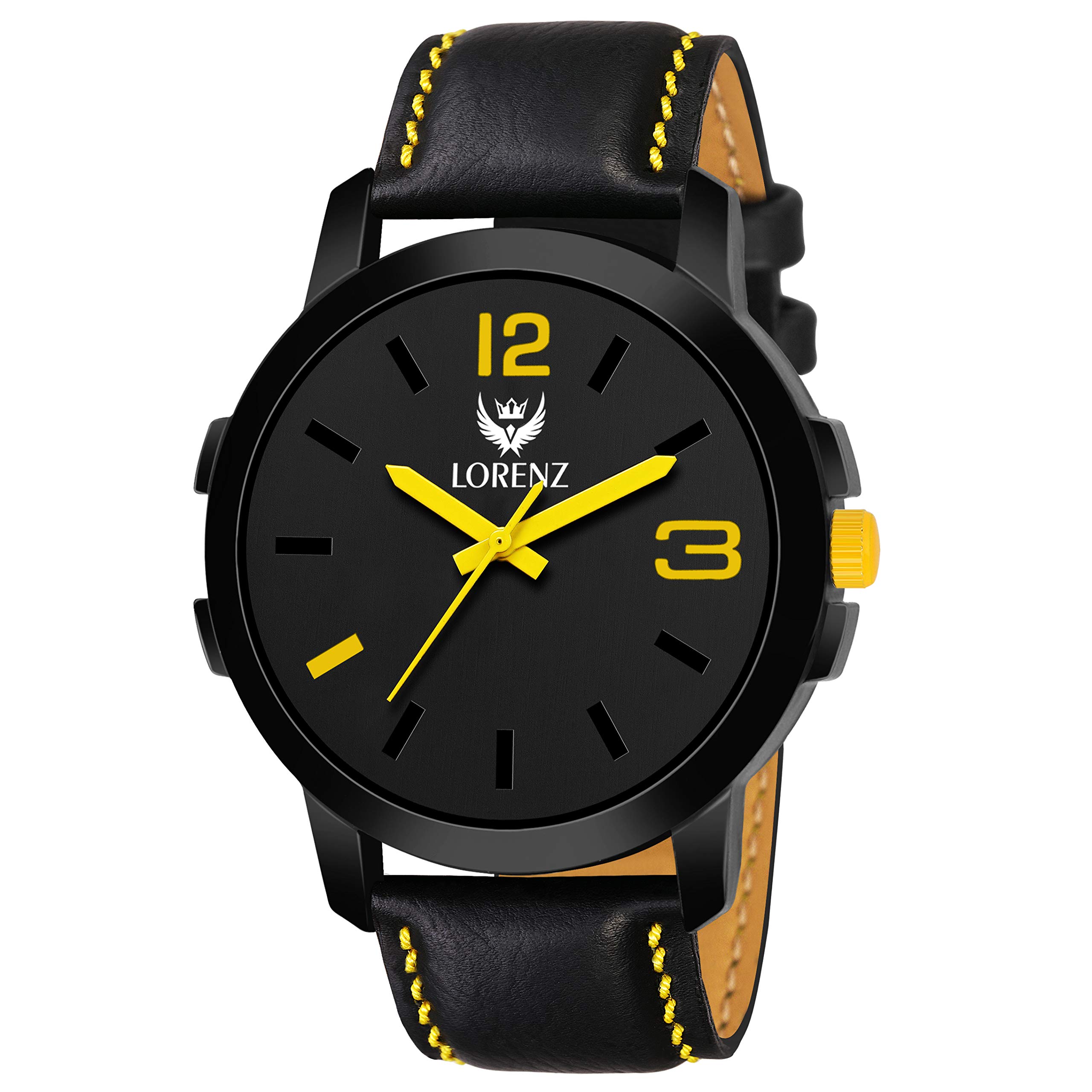 LORENZ Casual Fit Watch for Men | Watch for Boys- | Yellow | MK-2063W (B07QV99XMC) Amazon Price History, Amazon Price Tracker