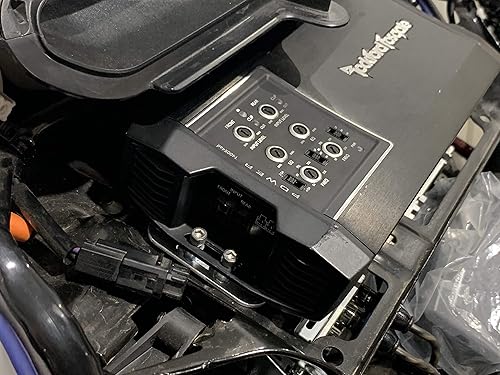 Miniatura 4 de El soporte de amplificador se adapta a modelos de amplificador Harley Davidson para bicicletas de murciélago 2014 actuales. Soporte compatible con