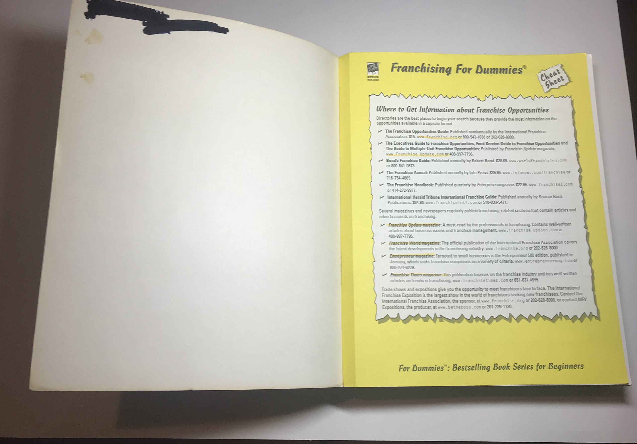 Franchising For Dummies