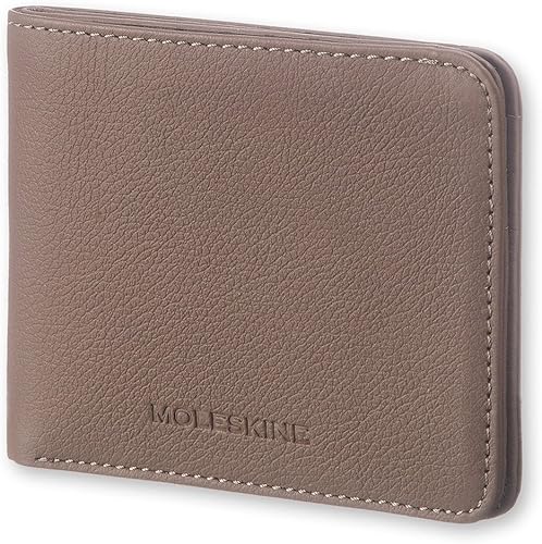 Moleskine Lineage Cartera horizontal de piel, marrón topo