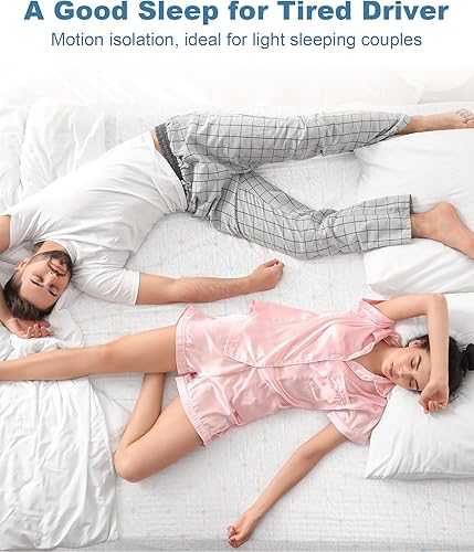 Miniatura 2 de Ferlizer Cubrecolchón de espuma viscoelástica de 4 pulgadas para RV con funda ultrasuave, certificado CertiPUR-US, 72 x 80 pulgadas