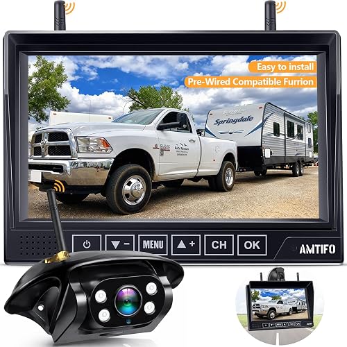 AMTIFO A7 RV Backup Camera Wireless Easy Install