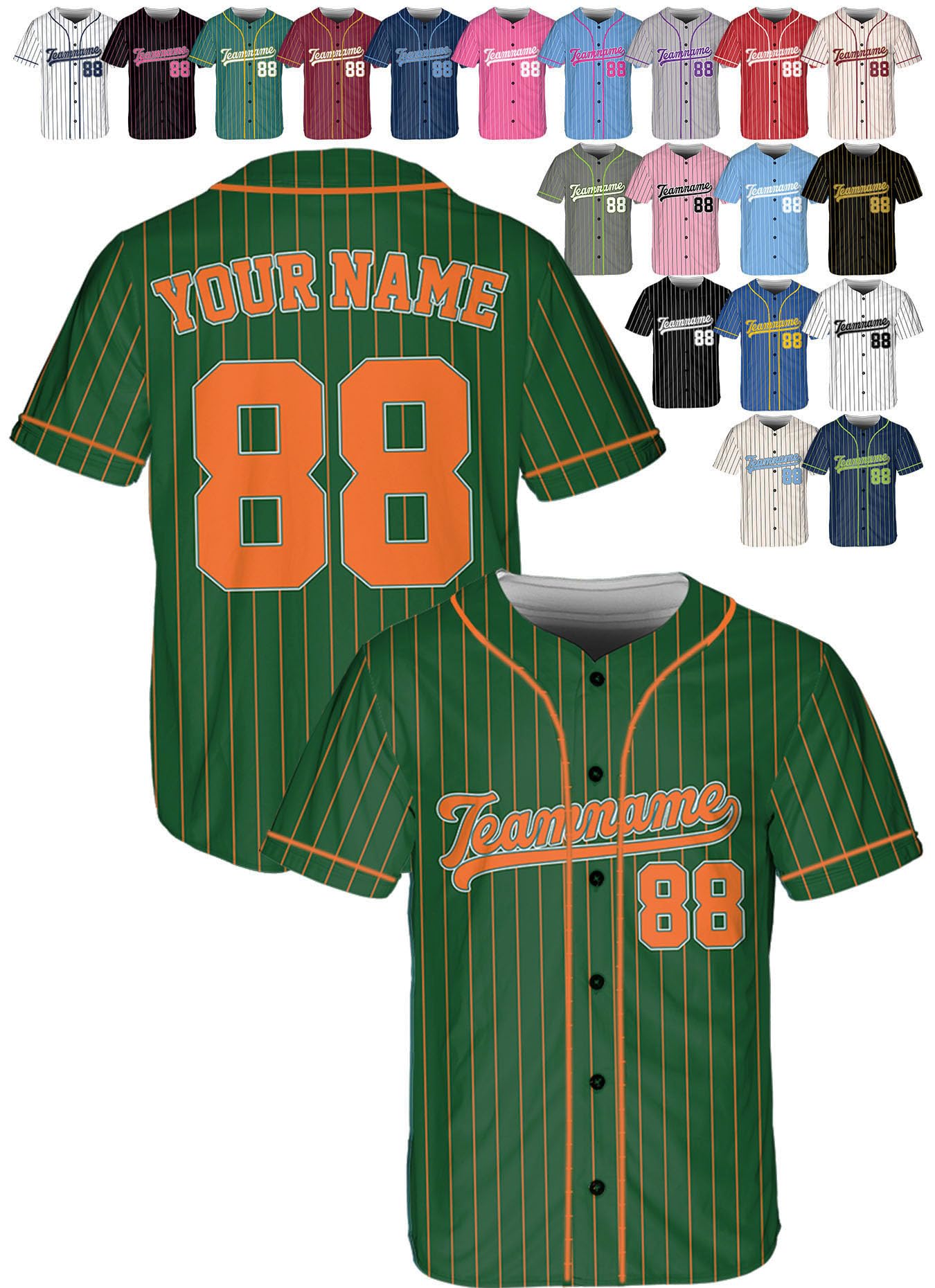 Tee Miracle Custom Stripe Baseball Jerseys - softball | Mubboo