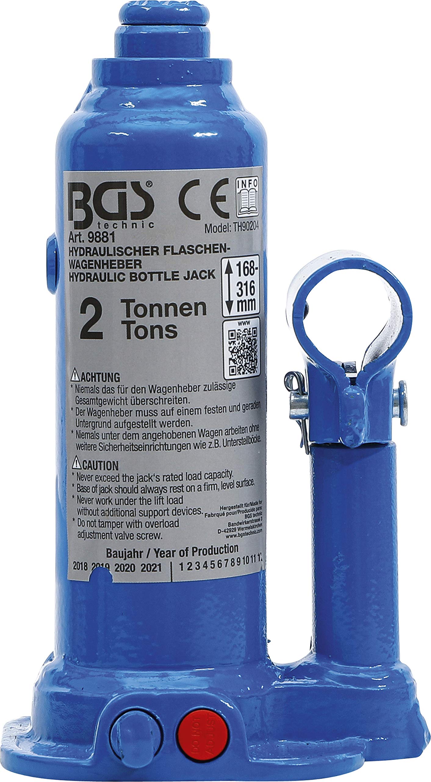 BGS 9881 | Cric à vérin hydraulique | 2 t