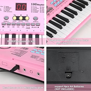 Amazon.com: Keyboard Piano 61 Key Electric Digital Piano Music