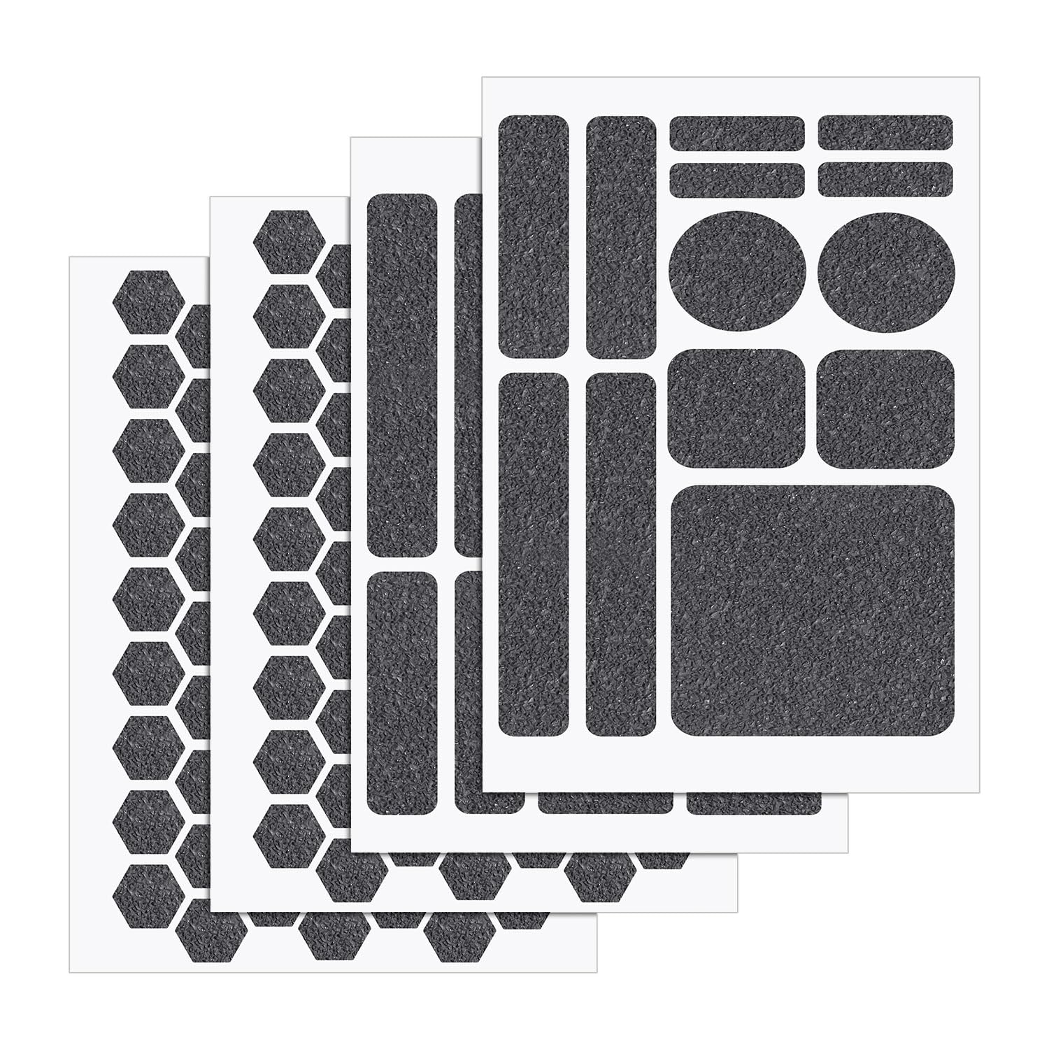 4pz Adesivi Antiscivolo Grigi, Nastro Antiscivolo Universale per Telefono Nastro Antiscivolo per Mouse Adesivo per Telefono Cellulare Strisce Pretagliate Nastro Adesivo per Fotocamera Mouse
