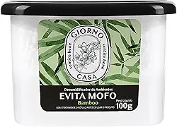 Evita Mofo Absorventes de Umidade (desumidificador), Bamboo, Giorno Casa, 100 g, Verde