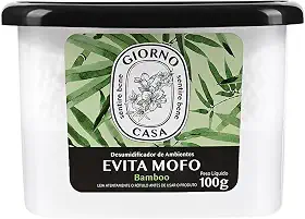 Giorno Casa Evita Mofo Absorventes De Umidade (Desumidificador) Bamboo 100 G Verde