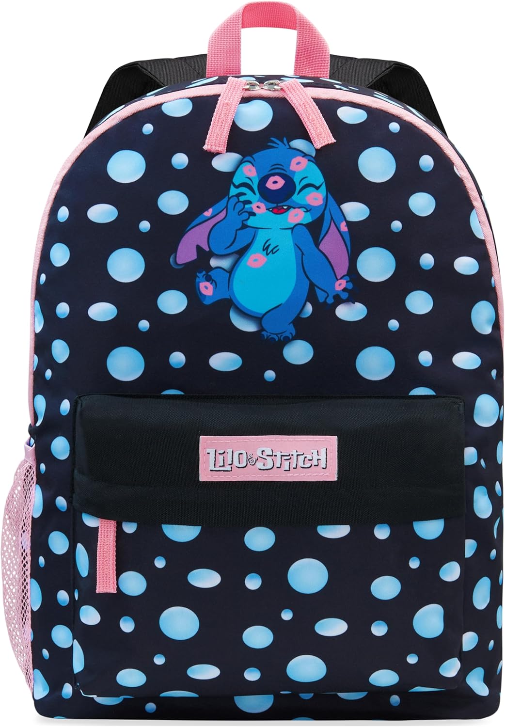 Disney Stitch Backpack for Girls Teens School Bag Kids Book Bag School Supplies Gifts (Black)