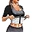 DYUAI Sauna Shirt for Women Sauna Suit for Women Waist Trainer Sauna Sweat Vest Workout Body Shaper Zipper(6005-07-S)