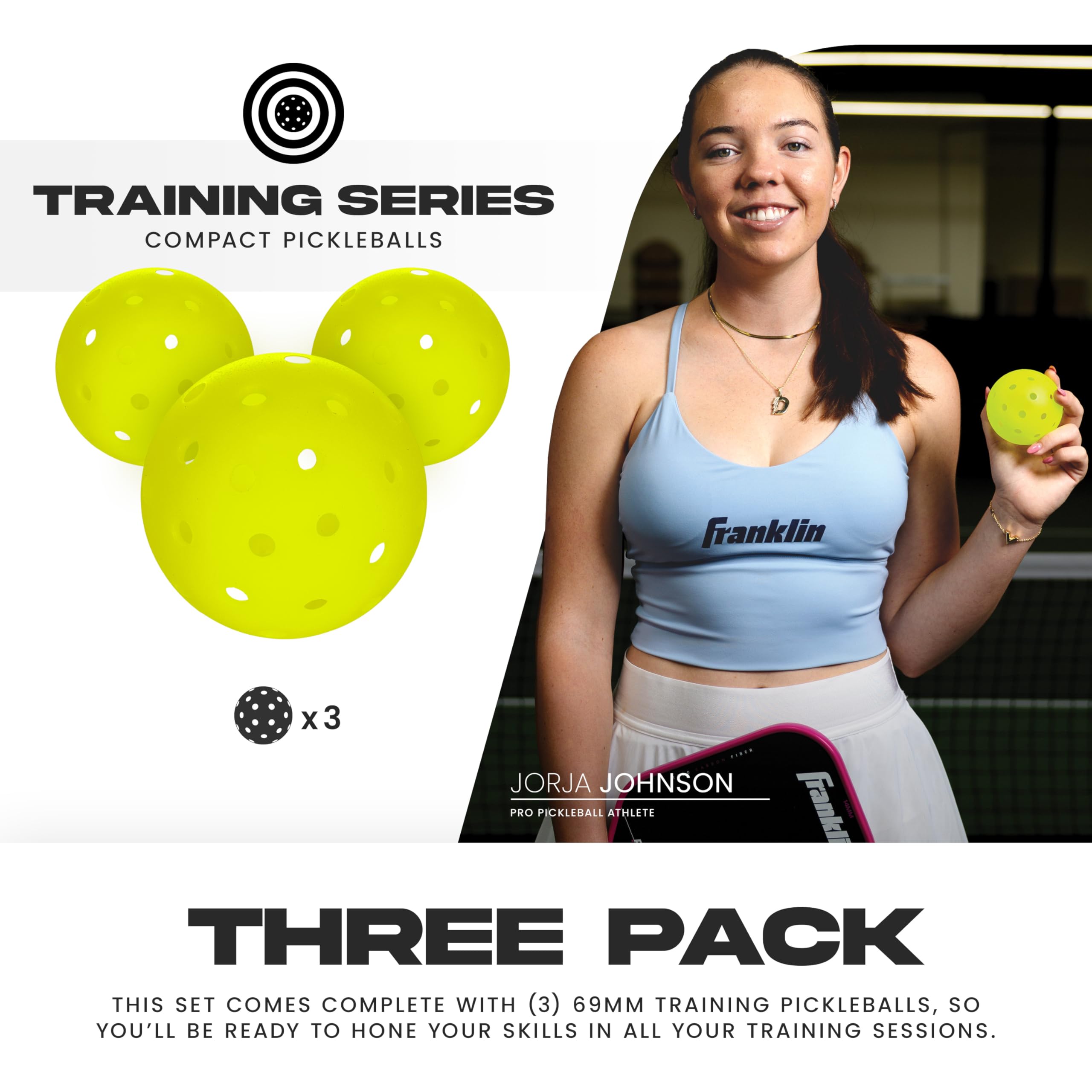 Amazon | Franklin Sports Outdoor Mini Pickleballs - Training