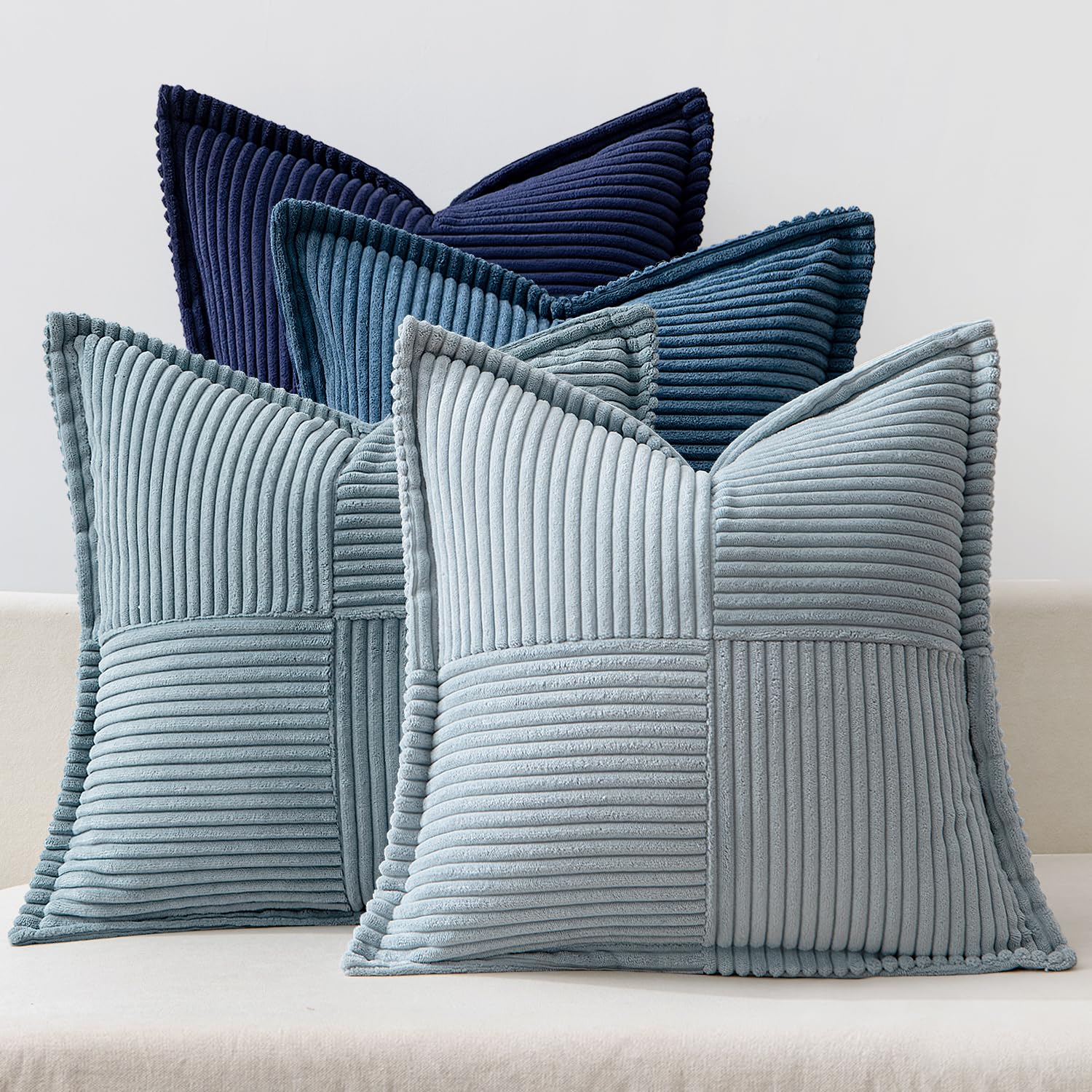 MIULEE 4er Set Kordsamt Kissenbezüge Weich Dekokissen Dekorativ Kissenbezug Modern Kissenhülle Sofakissen Zierkissen Couchkissen für Wohnzimmer Schlafzimmer