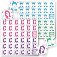 Magnet CoParenting Labels to add to Any Magnetic Dry Erase Calendar for Fridge – Make It Easier for Kids to Know The Divorce Parenting Plan Schedule - White Board Accessories