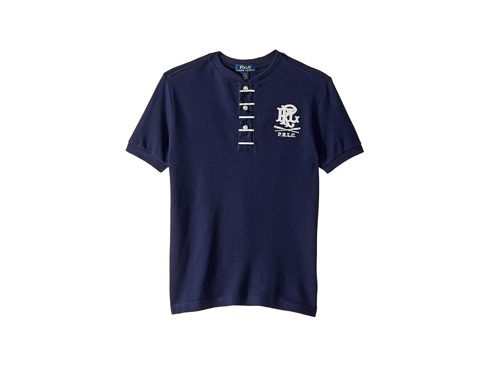 

Polo Ralph Lauren Kids Cotton Mesh Henley Shirt (Little Kids/Big Kids) (Newport Navy) Boy's Clothing