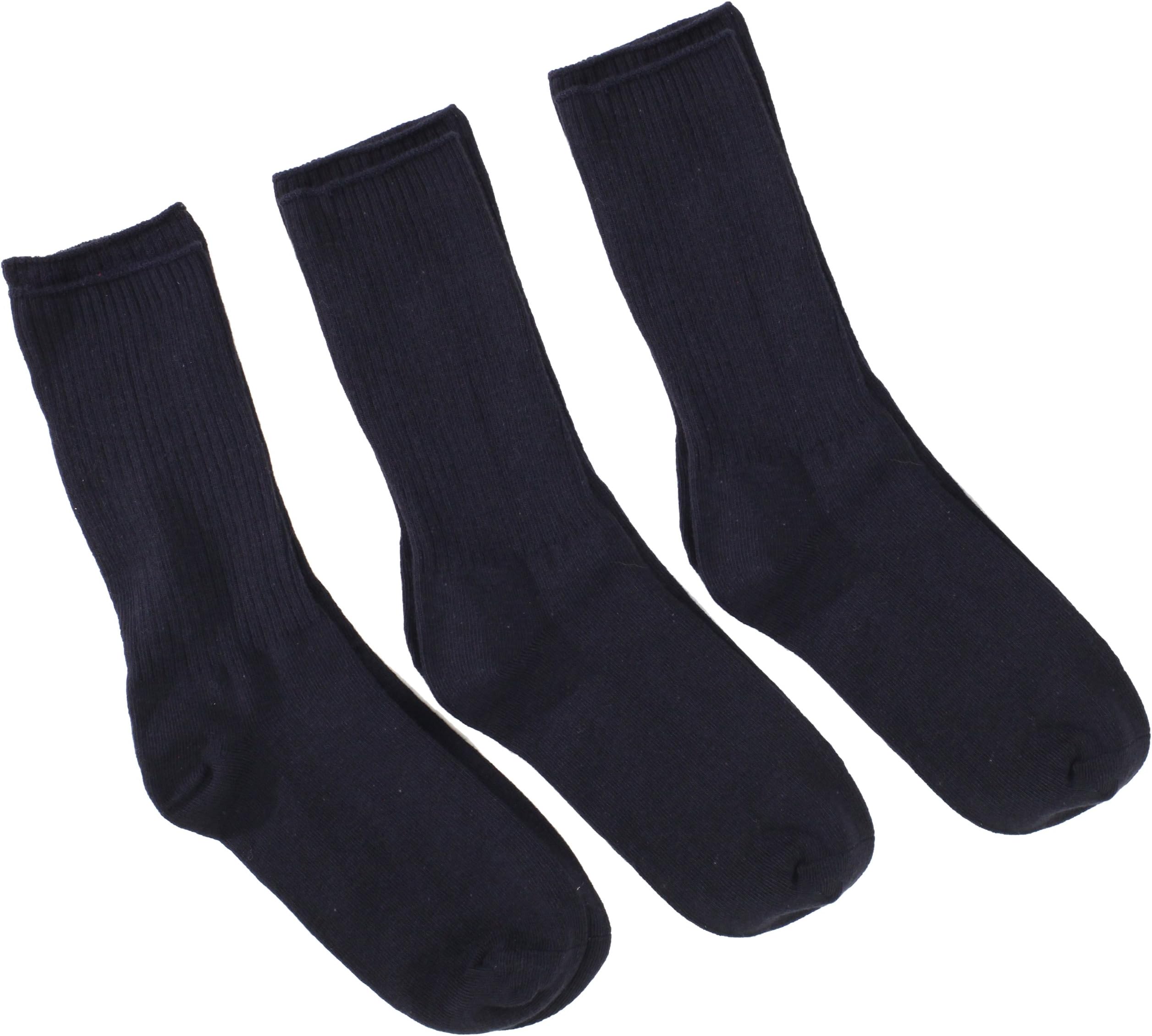 Boys 8-20 3 Pair Pack Seamless Casual Crew Socks