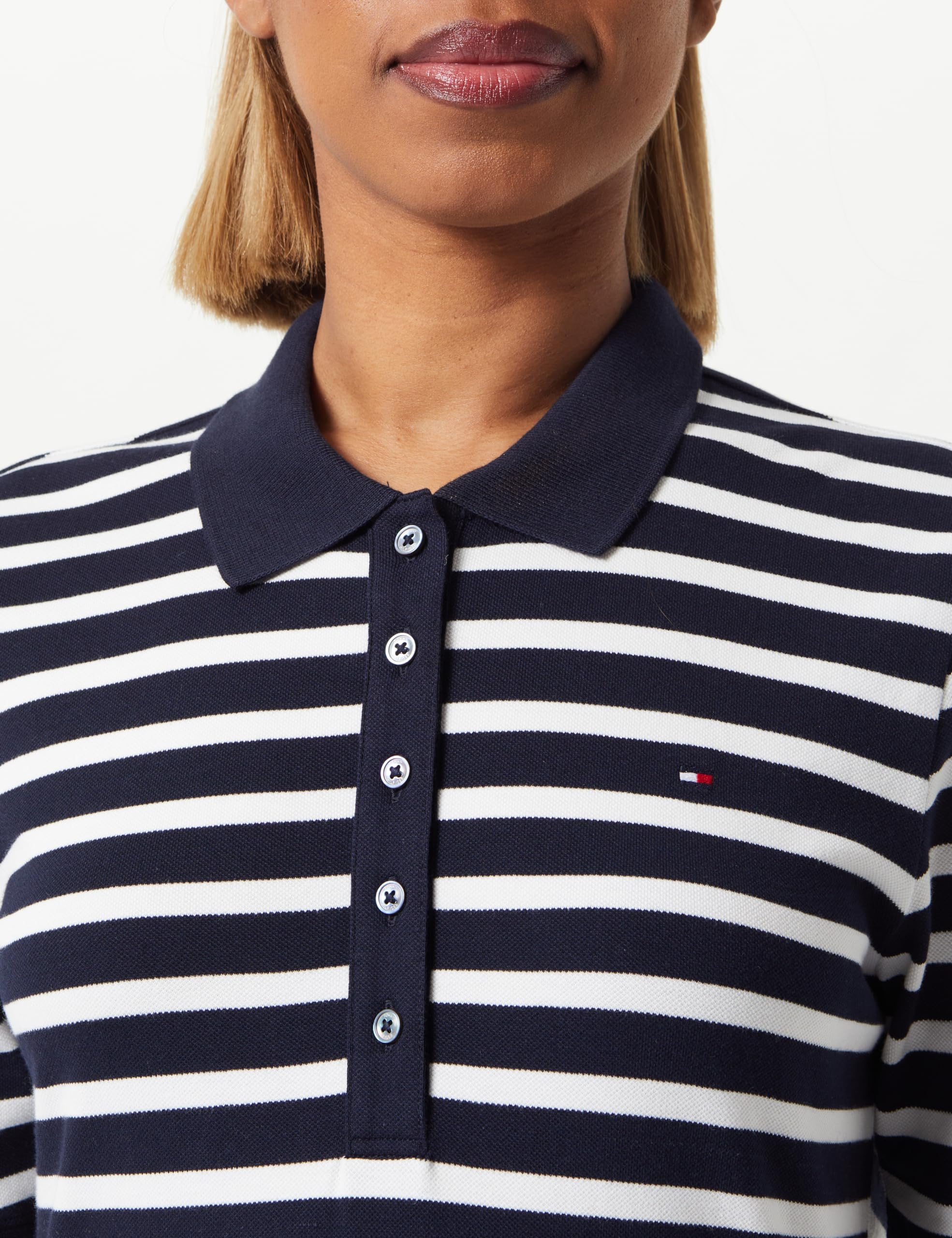 Tommy Hilfiger Polo S/S Kobiety 1985 Regular Pique Stripe Polo Ss
