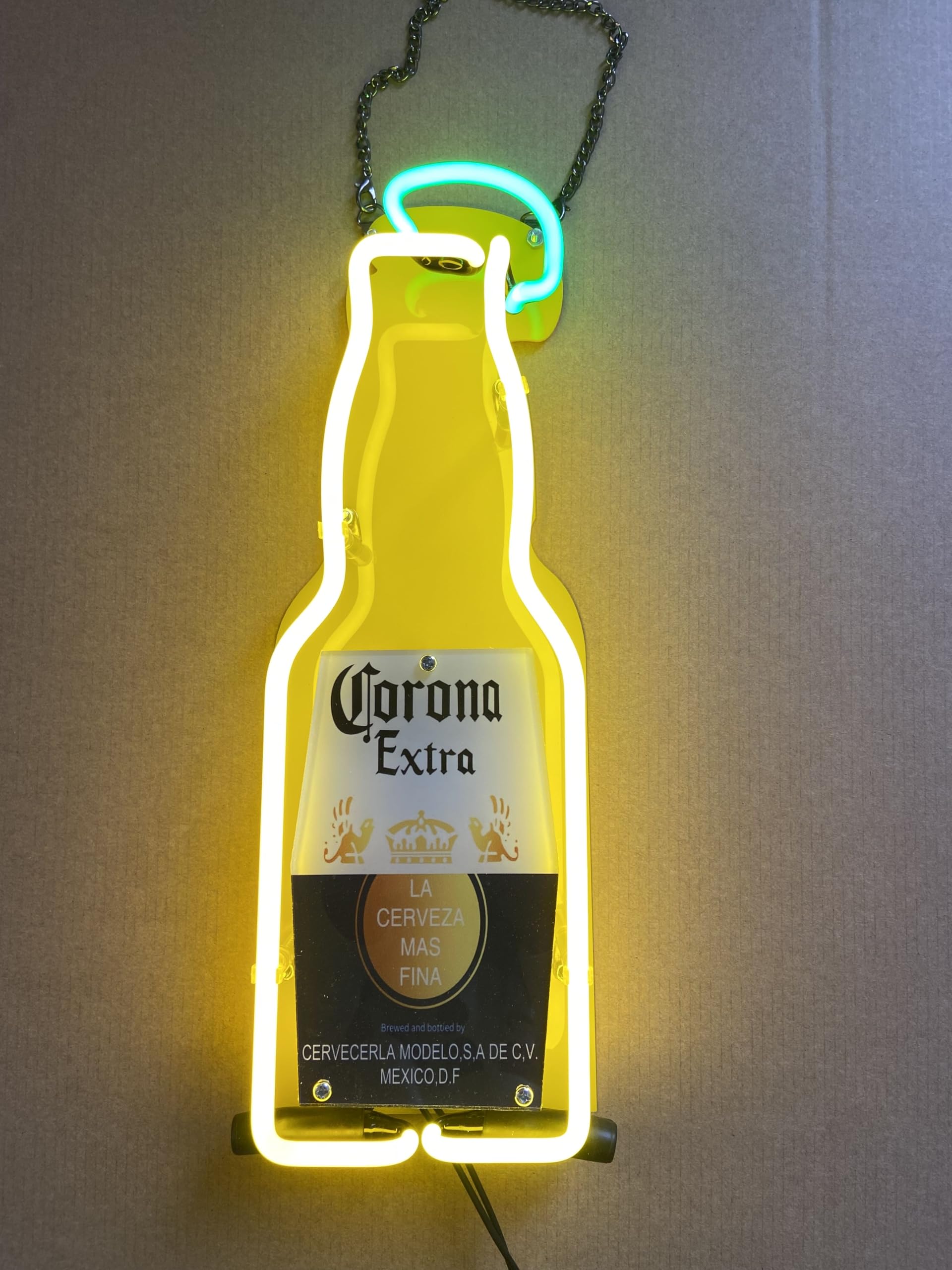 Neon Signs Coronas Extra Beer Bottle 14'' Neon Light Acrylic Man