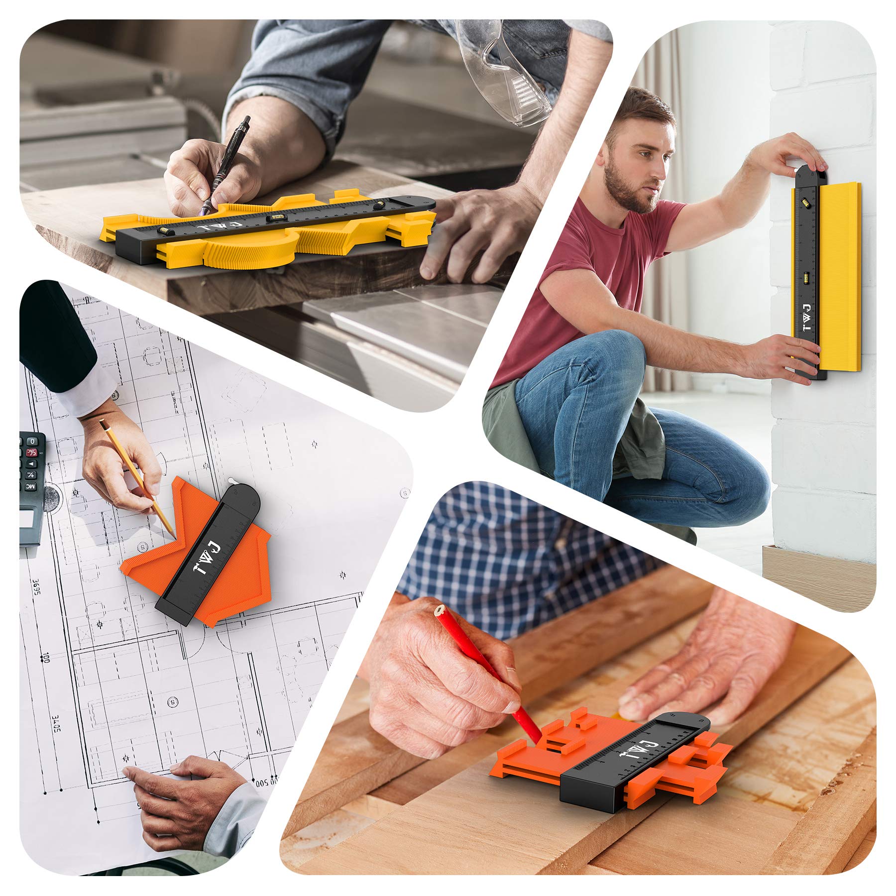 Buy Lock Contour Gauge with Torpedo Level, TWJ 5&10 inch Contour Gauge