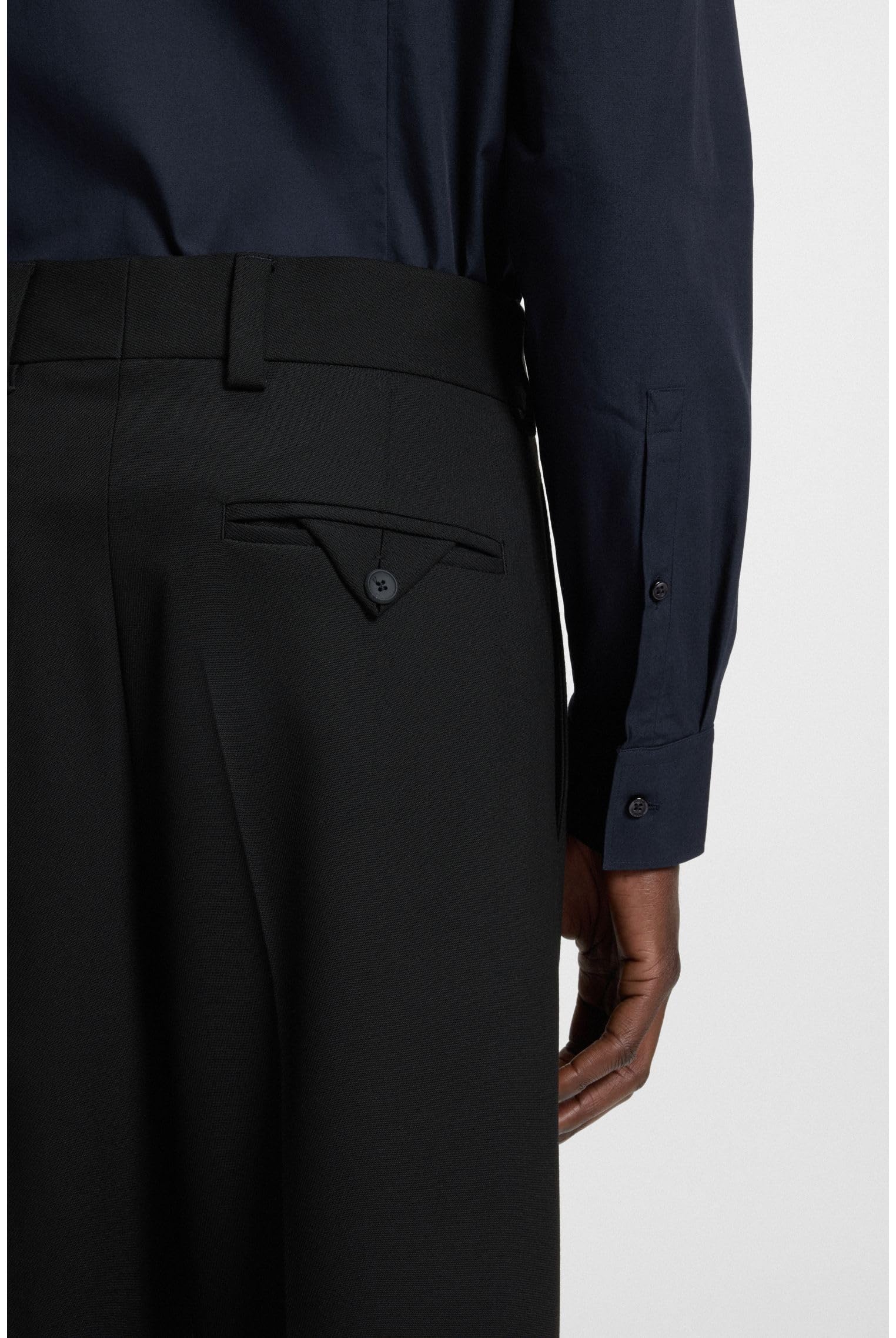 Hugo Langarmhemd Kenno Slim-Fit Hemd aus bügelleichter Baumwoll-Popeline – Bild 6