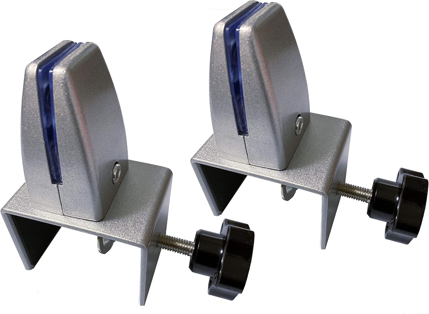 Generic [2 PACK] Sneeze Guard Support Clamp Bracket for 7/8inch to 2-1/8inch Tabletop,Countertop or Cubicle Panel Partition Wall with C-Clamp Base for Plexiglass or Acrylic Shield