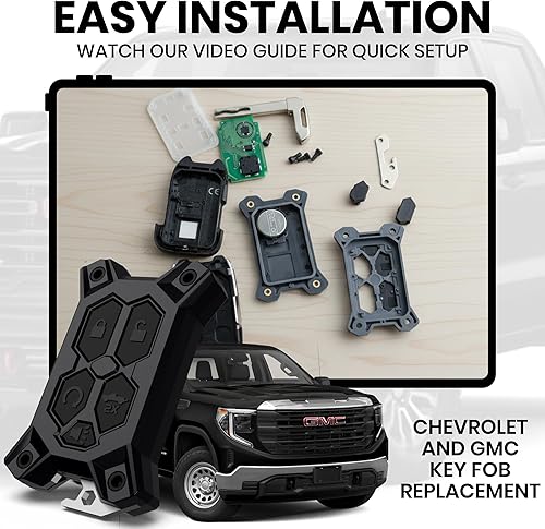 Vista 30 de Funda para llavero Chevy – para funda de llavero GMC – Accesorios Silverado Sierra – Abrebotellas integrado – Compatible con guía de ajuste