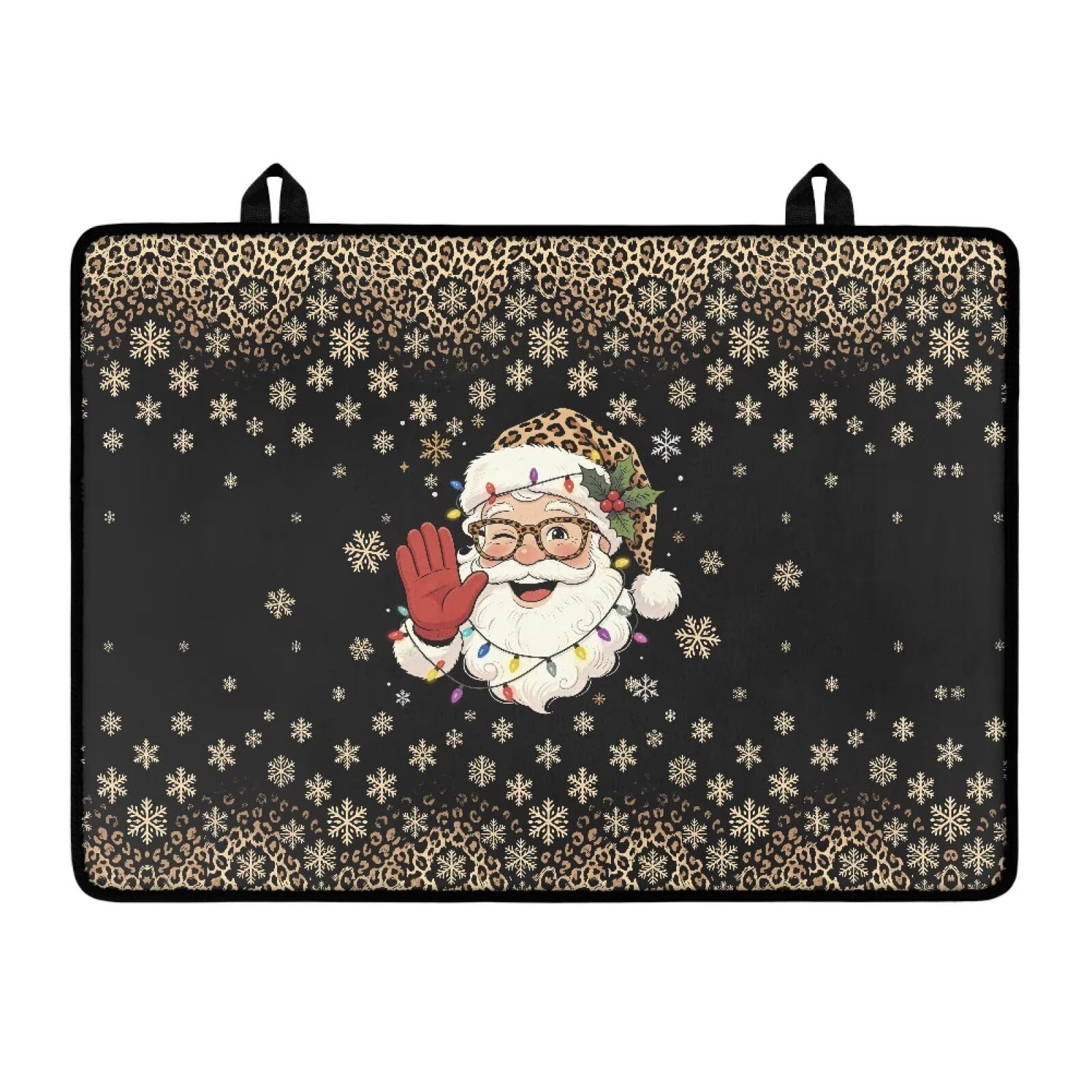 Christmas Santa Claus Top Cover for Electric Stove Christmas Decor