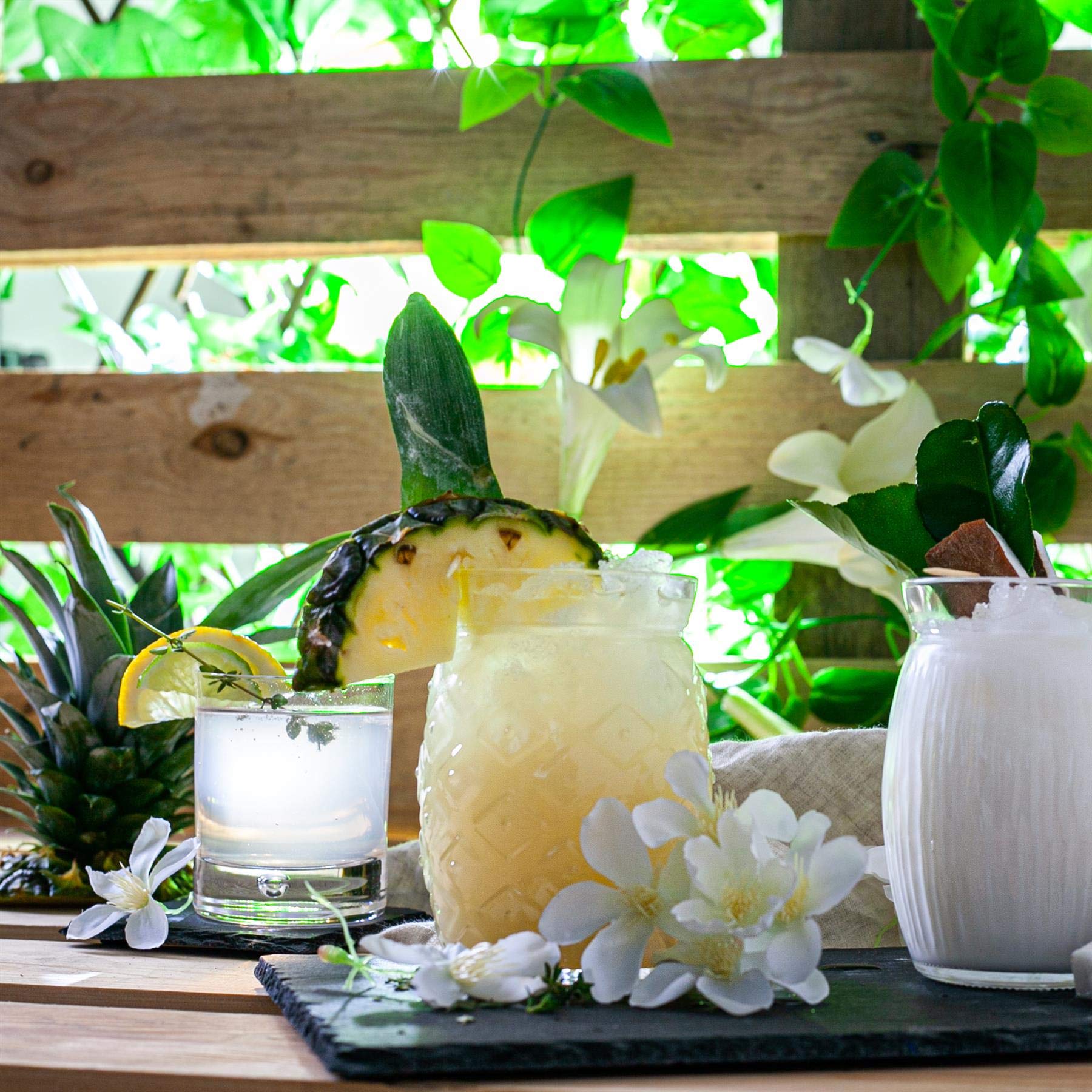 Bormioli Rocco 24 Piece Ananas Sour Cocktail Verres Set - Tiki Bar Tropical décoratif Potable Gobelets - 455ml