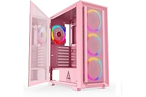 Apevia Inspire Pink ATX Gaming PC Case