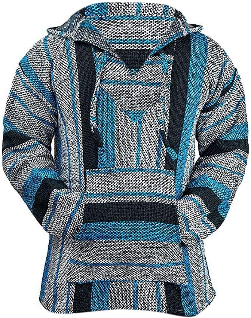 Classic Mexican Baja Hoodie Sweater Pullover
