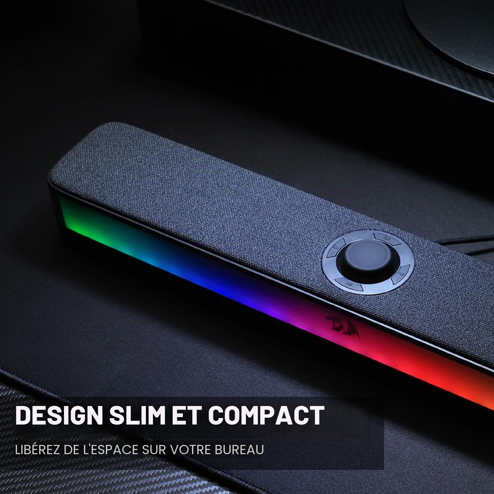 Redragon GS515 Barre Son RVB BT Type C Noir