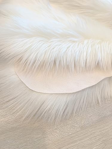 Miniatura 7 de LAMBZY Alfombra de oso de oveja sintética, súper suave, hipoalergénica, sedosa, para sala de estar, habitación de los niños, sofá (2 x 3 pies,