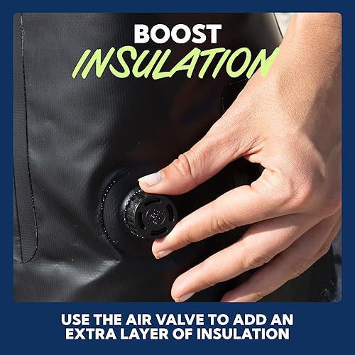 Miniatura 6 de Sun Ninja Enfriador flotante de bolsas secas  Cierre enrollable a prueba de fugas, plegable, impermeable para exteriores con correa acolchada para