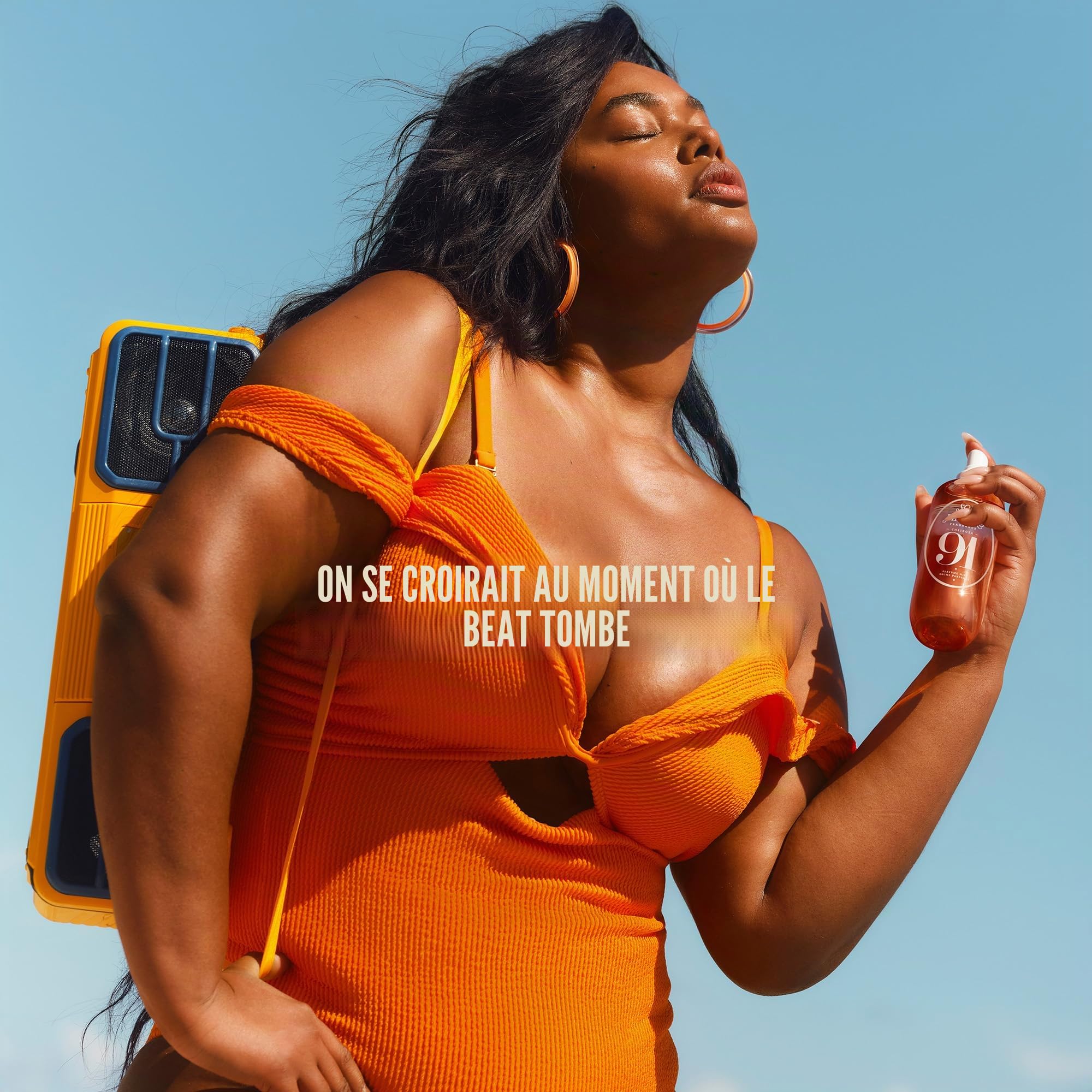 Sol de Janeiro Cheirosa 91 Spray pour le corps avec fruit de la passion, caramel miel et rose, parfum floral, végétalien et sans parabène