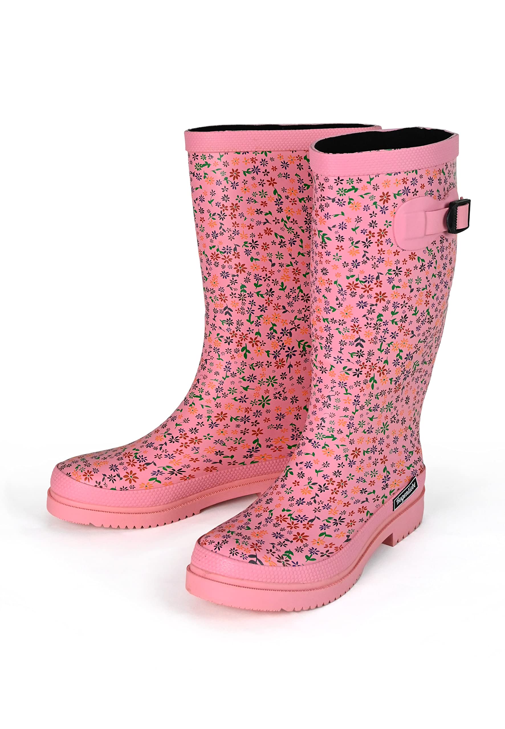 Regenliebe Damen Gummistiefel Flowers High Langschaft