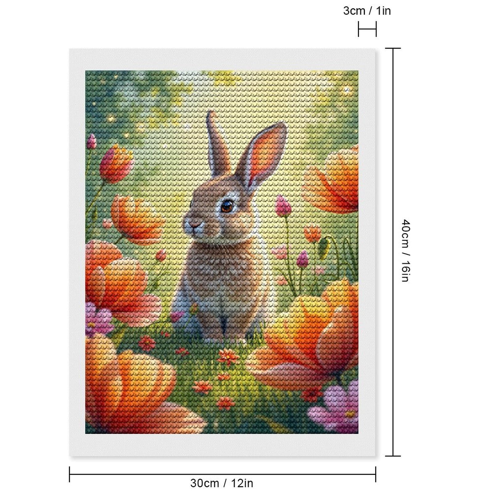 ダイヤモンドアートクラブ　Bunny in flower pot Bunny In Flower Pot – Diamond Art Club