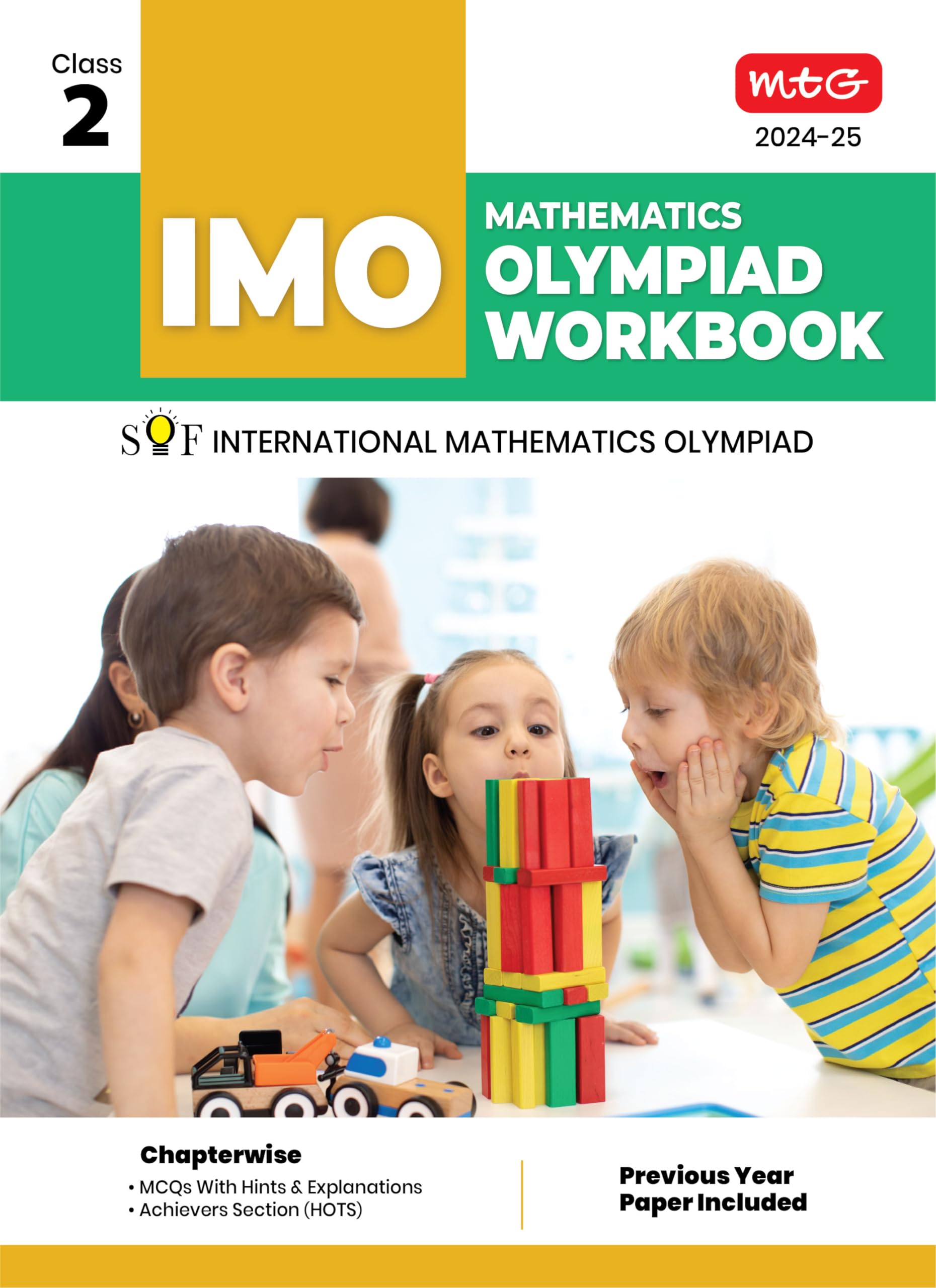 MTG International Mathematics Olympiad (IMO) Workbook for Class 2 - MCQs, Previous Years Solved Paper and Achievers Section - SOF Olympiad Preparation Books For 2024-2025 Exam Paperback – 28 March 2024
