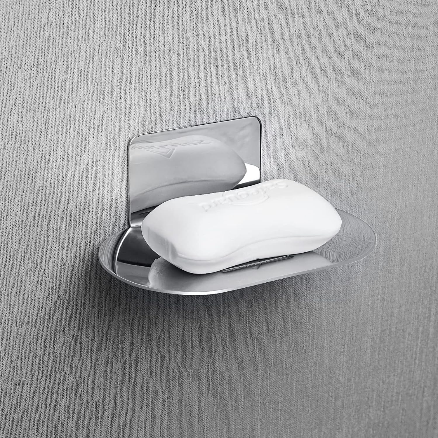 Soap Dish for Shower, 3 Slot SelfAdhesive Soap Holder for Bathroom
