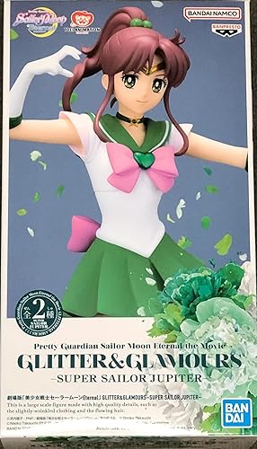 Banpresto Figura de Acción Super Sailor Jupiter Pretty Guardian Sailor Moon Eternal The Movie, Glitter and Glamours 23cm BP19480 Multicolor