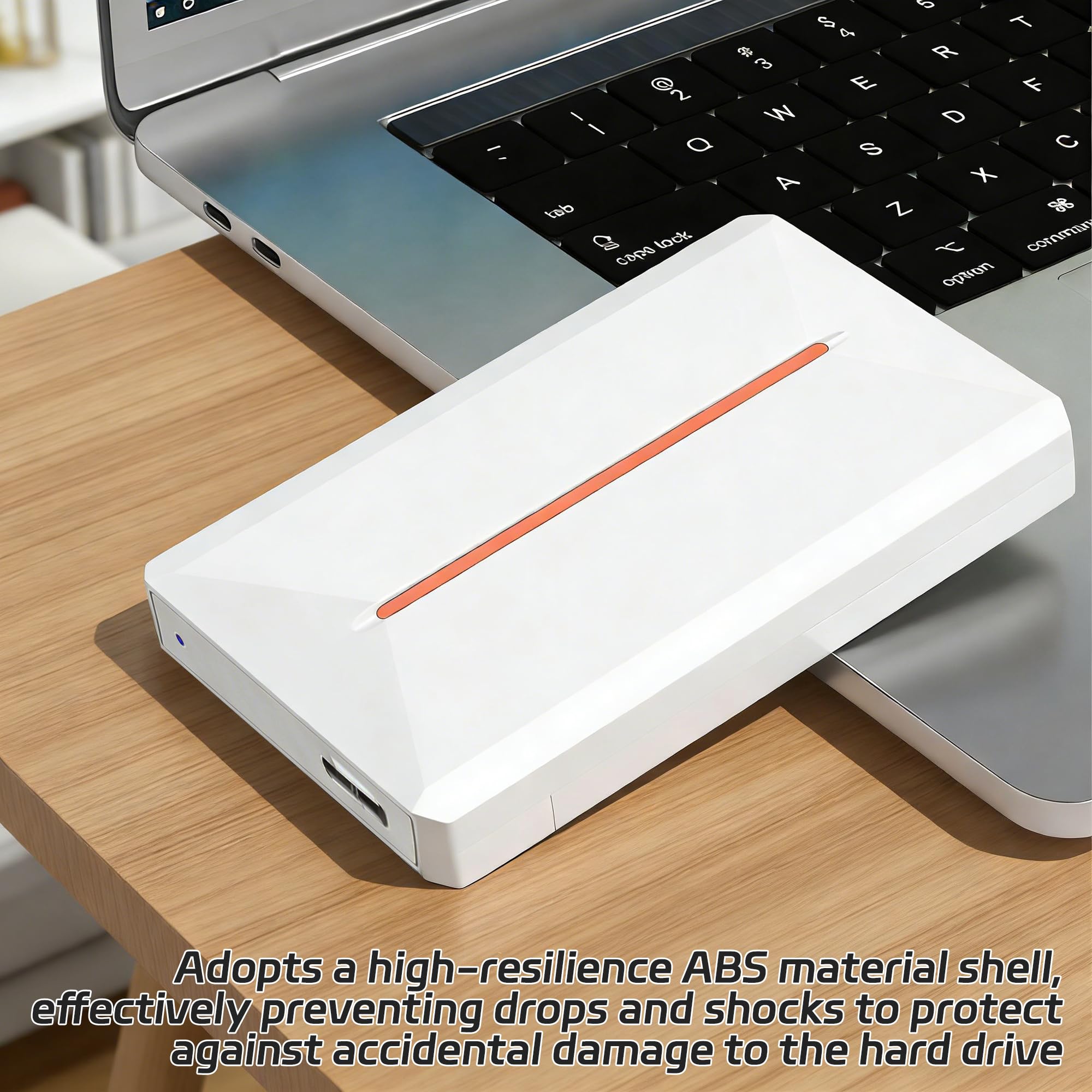 Odetina 2TB External Solid State Drive, High-Speed Compact Portable Drive USB 3.0 up to 5Gbps Compatible with 2.5 Inch SATA HDD/SSD for PC Laptop Desktop Gaming — view 7