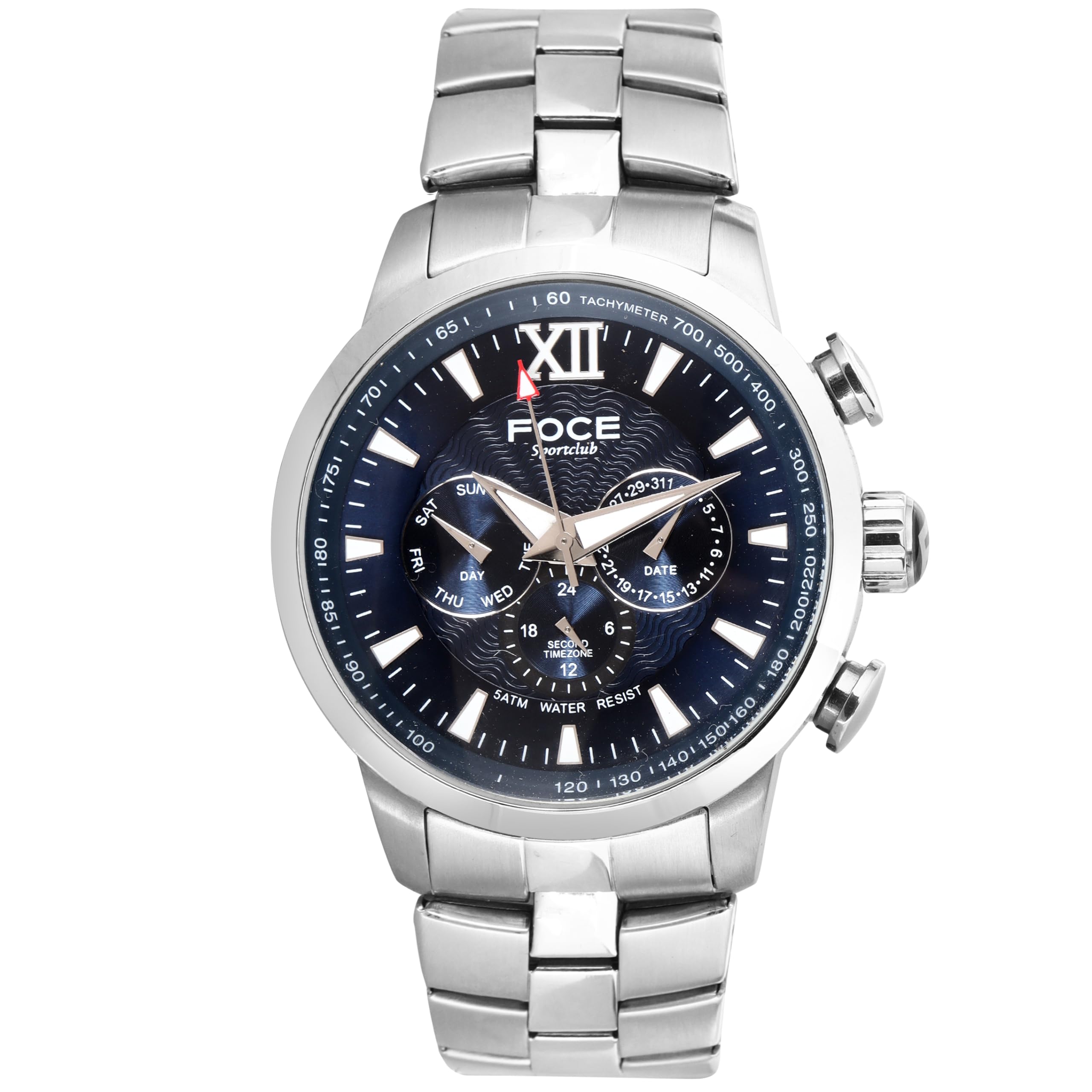Foce Chronograph Blue Dial Metal Belt Watch for Men-F914GSM-BLUE (B07W13Z2VV) Amazon Price History, Amazon Price Tracker